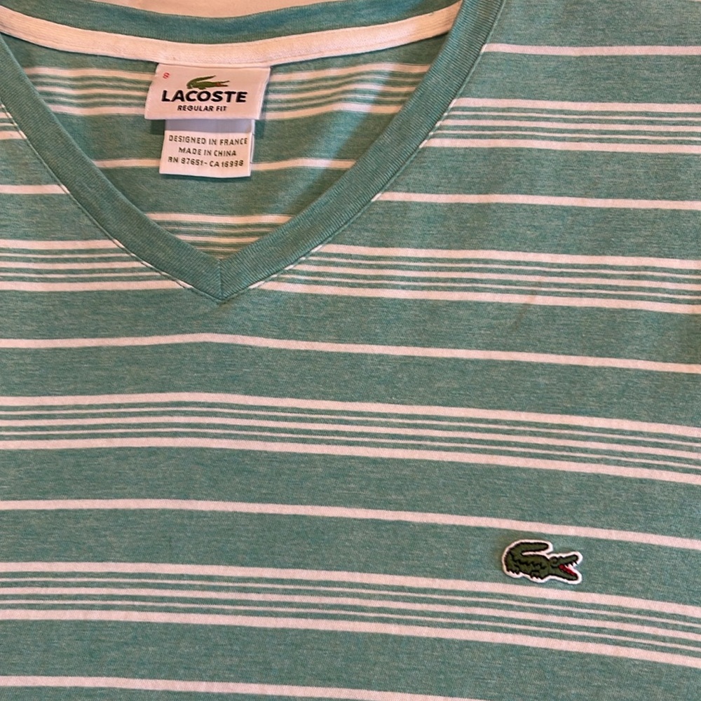Lacoste striped  shirts bundle green/orange/ red/ white good condition 3xl - Picture 6 of 10